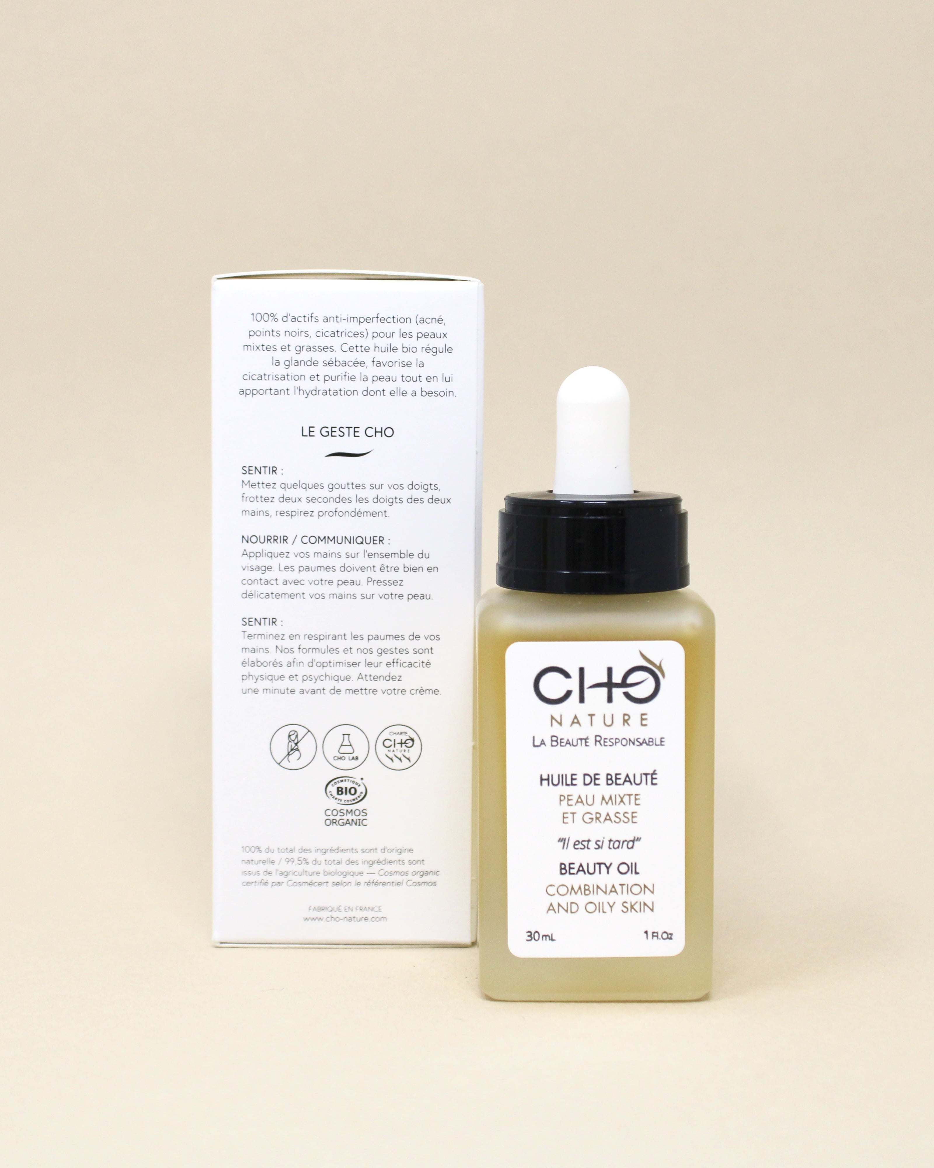 Huile de Beauté Peau Mixte et Grasse - CHO Nature