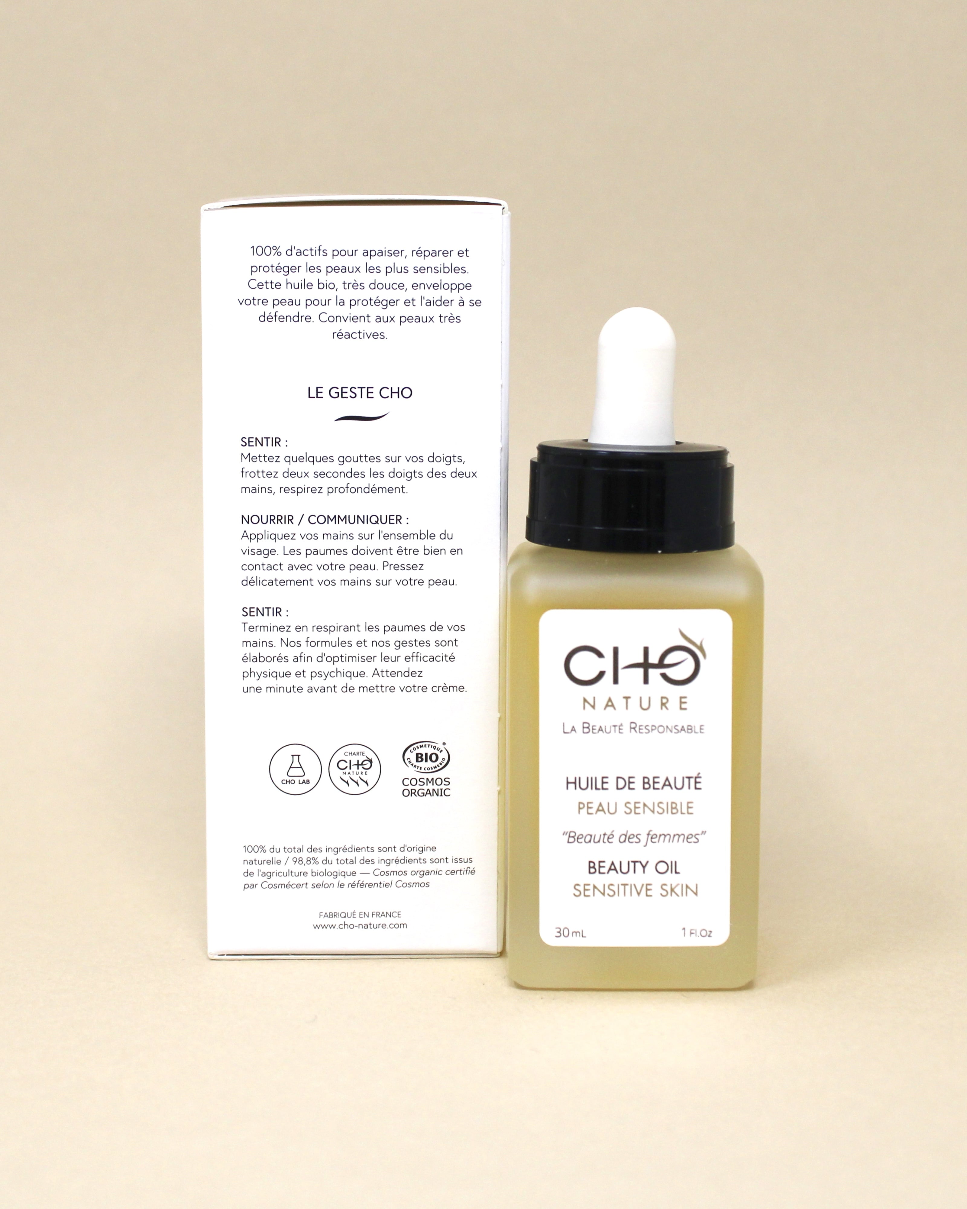 Huile de Beauté Peau Sensible - CHO Nature
