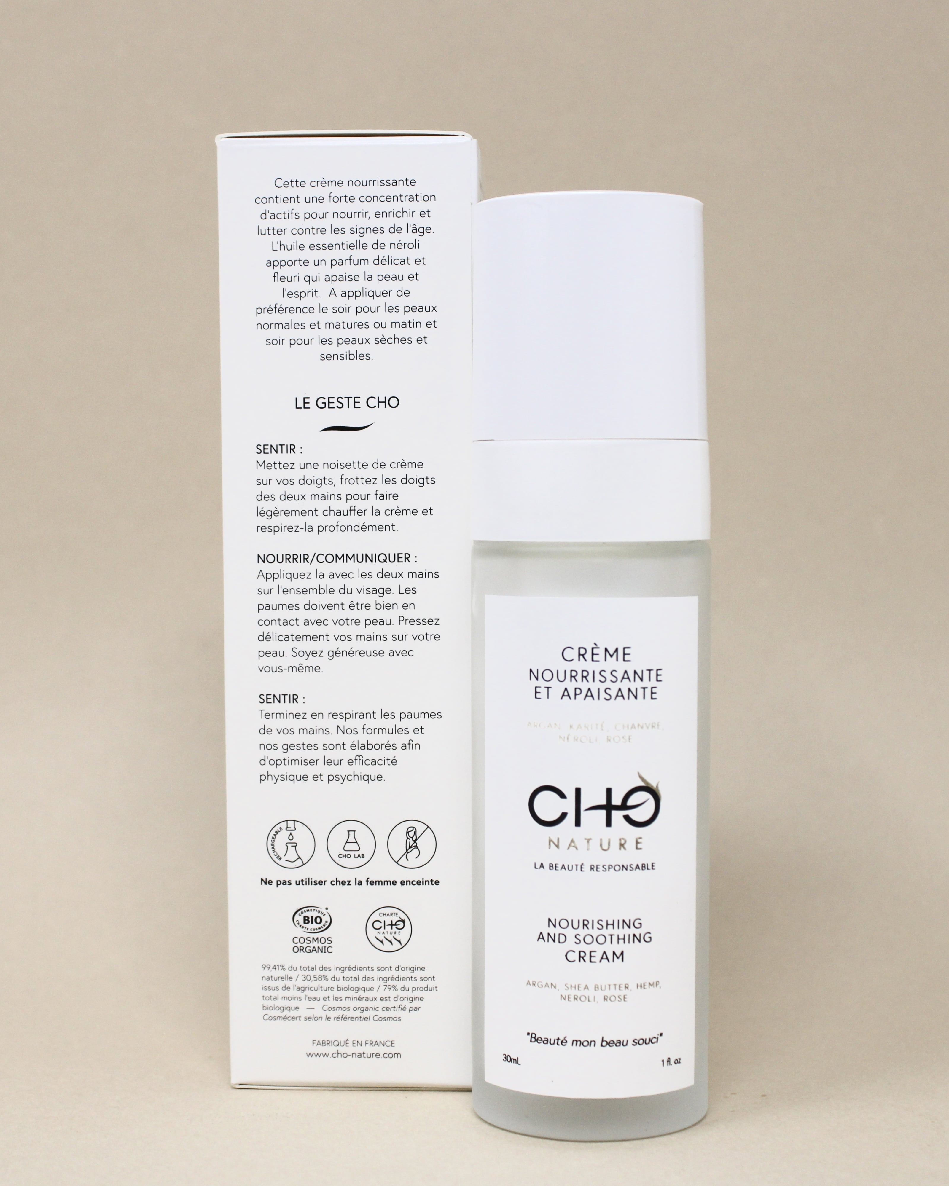 Crème Nourrissante et Apaisante - CHO Nature